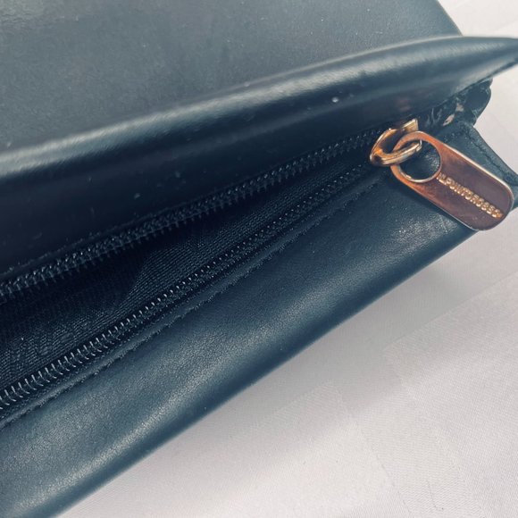 Il Punto Rossa Vintage Black Leather Handbag with Ornate Gold & Onyx Detail (195 - Picture 4 of 9